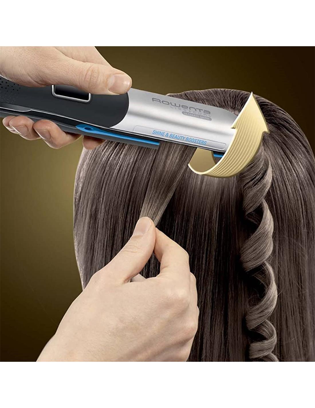 Plancha de pelo Rowenta con tecnología infrarrojos - Marrón y Blanco