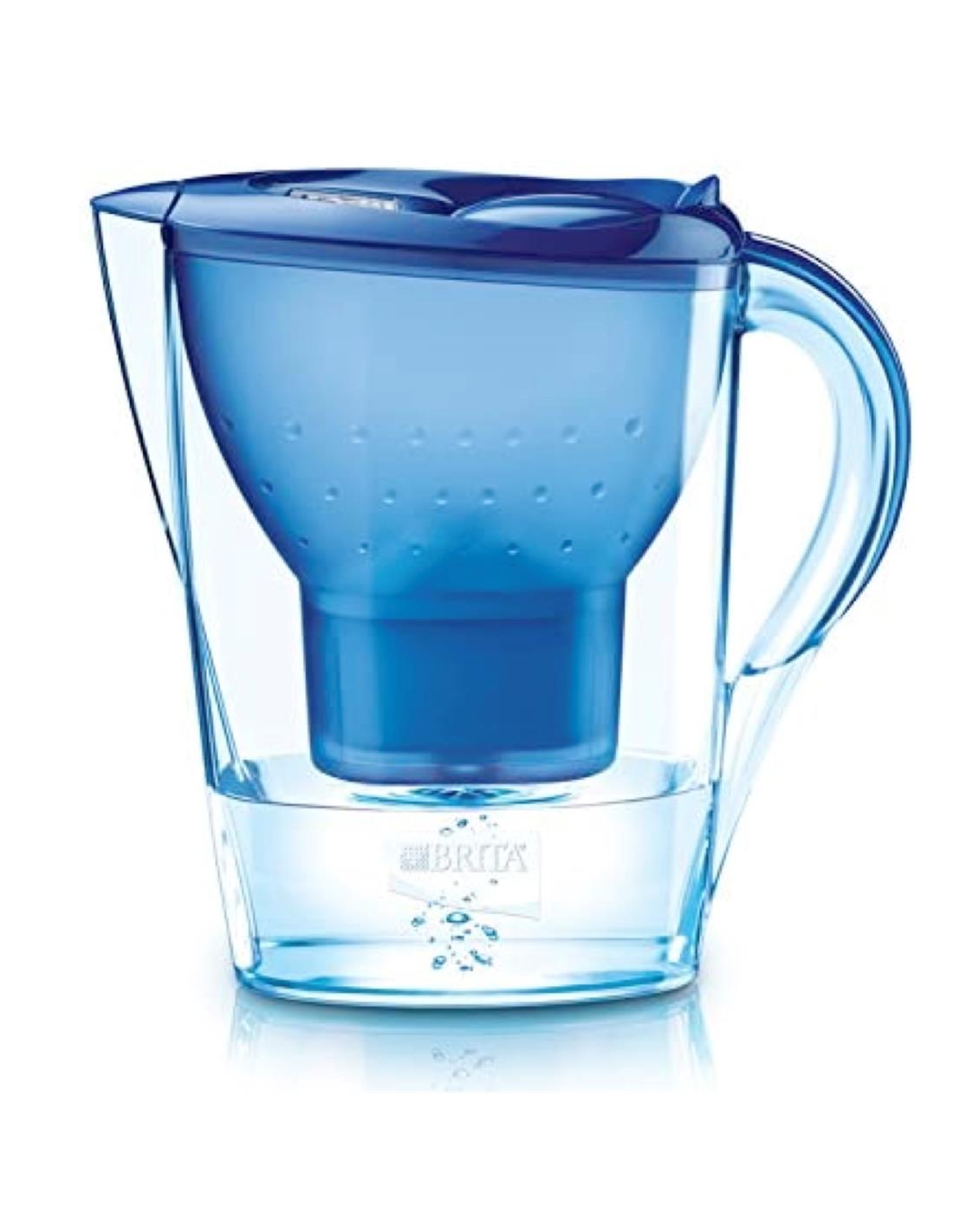 BRITA Jarra filtrante Cristal azul 2,5L 1 filtro MAXTRA PRO para hasta 1  mes de agua filtrada - Transforma el agua del grifo en agua de buen sabor  para beber y cocinar
