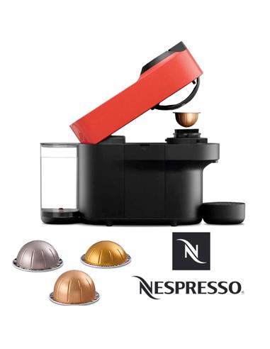 Krups Xn920510 Vertuo Pop Cafetera Nespresso Roja Negra