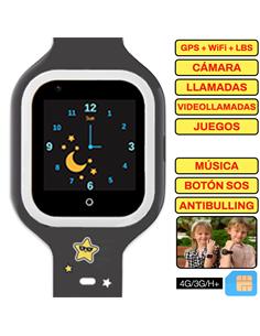 SaveFamily Reloj Iconic 4G Plus Kids Wonderful Negro - Reloj con Localizador