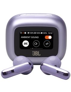 JBL Live Flex 3 Auricular Bluetooth con Cancelación de Ruido y pantalla Púrpura