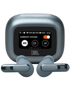 JBL Live Beam 3 Auricular Bluetooth con Cancelación de Ruido y pantalla Azul