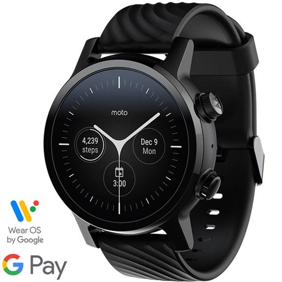 MOTOROLA MOTO360 SMARTWATCH IOS/ANDROID PHANTOM BLACK