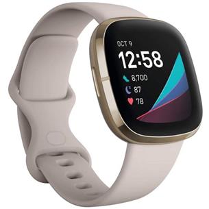 FITBIT SENSE BLANCO LUNAR Y DORADO SUAVE (FB512GLWT)