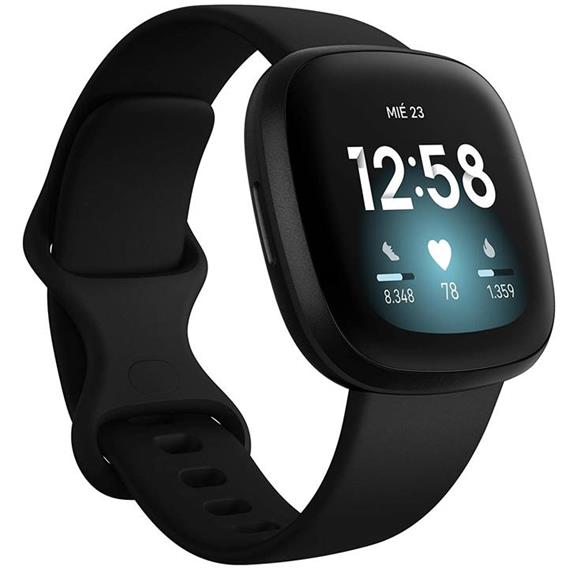 FITBIT VERSA 3 NEGRO Y ALUMINIO NEGRO (FB511BKBK)