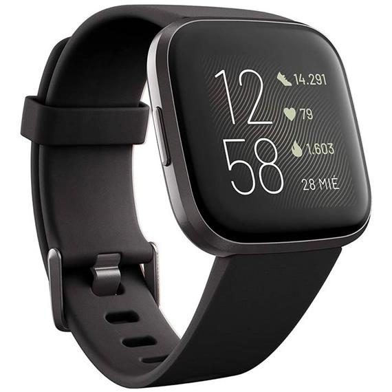 FITBIT VERSA 2 NEGRO Y ALUMINIO CARBÓN (FB507BKBK)