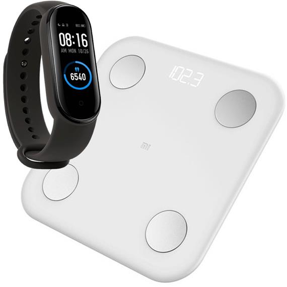 Xiaomi Mi Body Composition Scale 2 pack con Mi Band 5