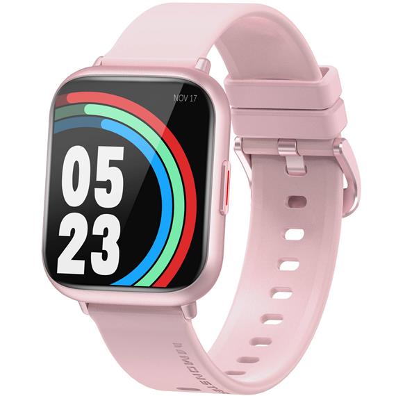 Monster Sol Smartwatch con Pulsómetro y Oxímetro Rosa (731)