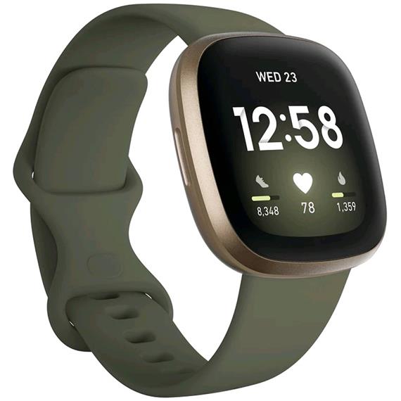 FITBIT Versa 3 Aluminio Dorado Oliva  (FB511GLOL)