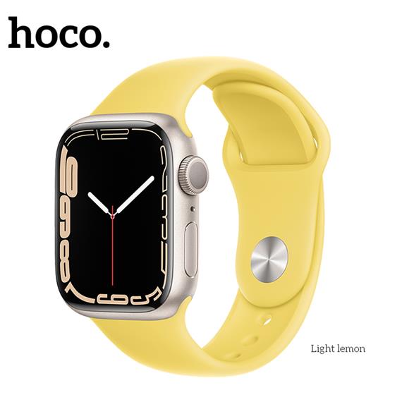 Hoco iWatch WA01 Correa Sport Silicona Limón Light