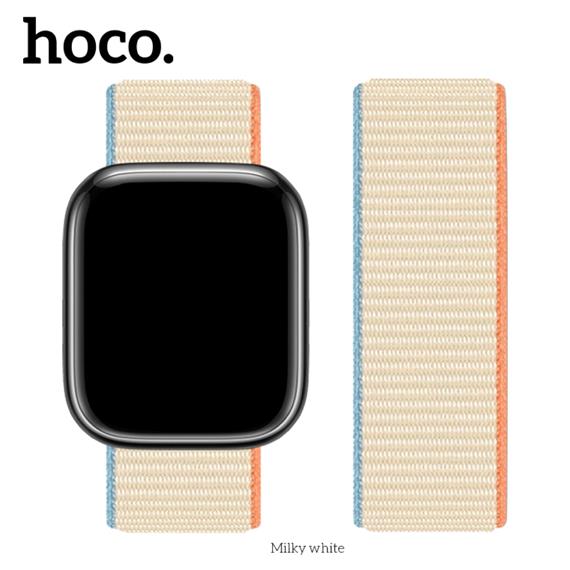 Hoco iWatch WA02 Correa Nylon Blanco Milky