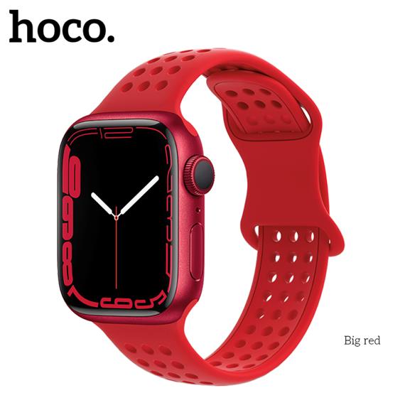 Hoco iWatch WA08 Correa Flexible Rojo