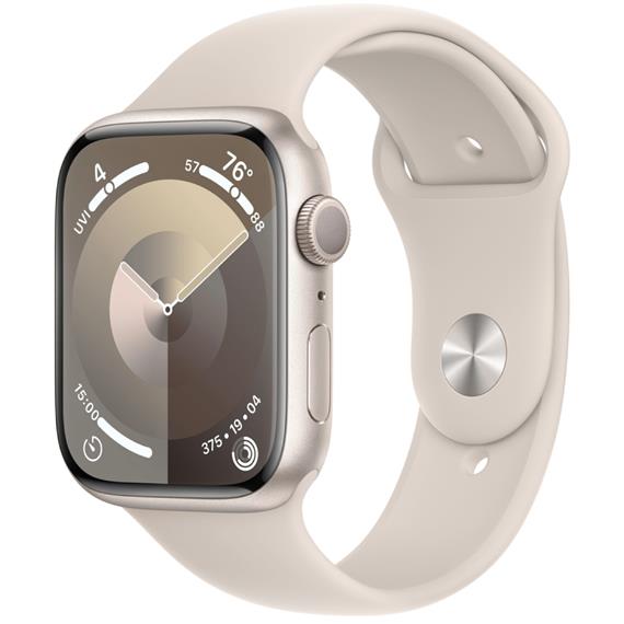 Apple Watch Series 9 GPS 45mm Starlight Aluminium M/L (MR973QL/A)