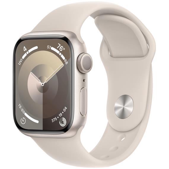 Apple Watch Series 9 GPS 41mm Starlight Aluminium S/M (MR8T3QL/A)