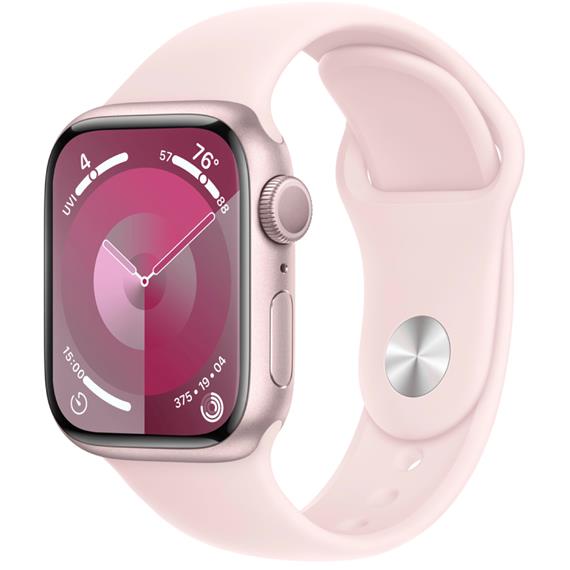 Apple Watch Series 9 GPS 41mm Pink Aluminium S/M (MR933QL/A)