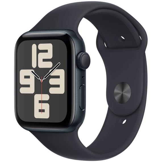 Apple Watch SE GPS 44mm Midnight Aluminium M/L (MRE93QL/A)