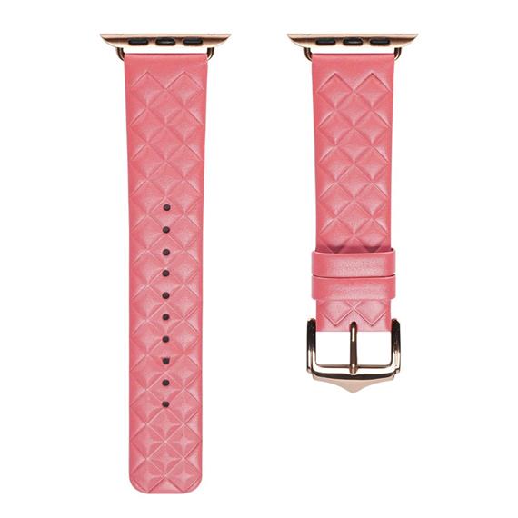 Hoco iWatch WA18 Elegant Series Leather Strap (42/44/45/49mm) Rosa