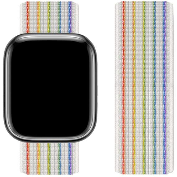 Hoco iWatch WA02 Original Series Loop Type Nylon Strap (38/40/41mm) Reflective Rainbow Edition