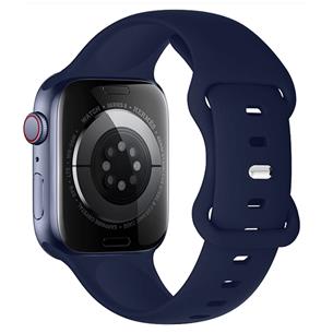 Hoco iWatch WA15 Flexible Series 8- Character Buckle Solid Color Silicone Strap (38/40/41mm)Mid.Azul