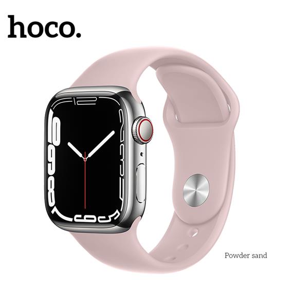 Hoco iWatch WA01 Flexible Series Classic Sports Silicone Strap (38/40/41mm) Powder Sand