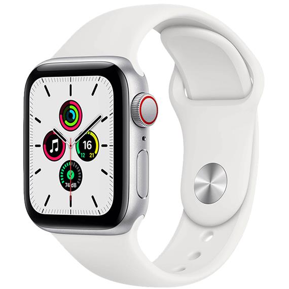 Apple Watch SE 40mm 4G LTE Silver/White Pre Owned (4KQV3B/A)