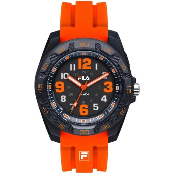 FILA 38-091-005  RELOJ NEGRO/NARANJA