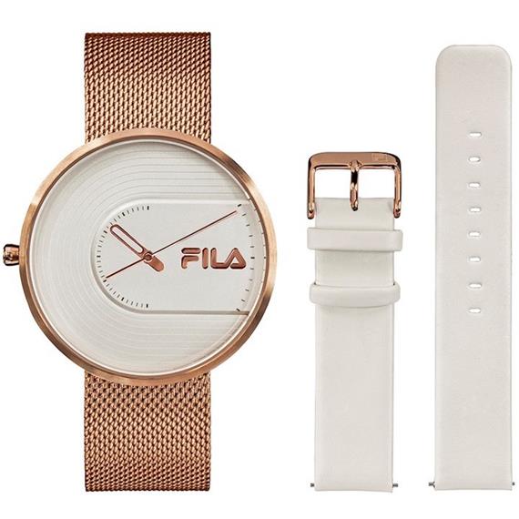 FILA 38-178-002 RELOJ  ROSE GOLD 2 CORREAS