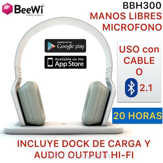 BEEWI BBH300 AURICULAR BLUETOOTH BLACK