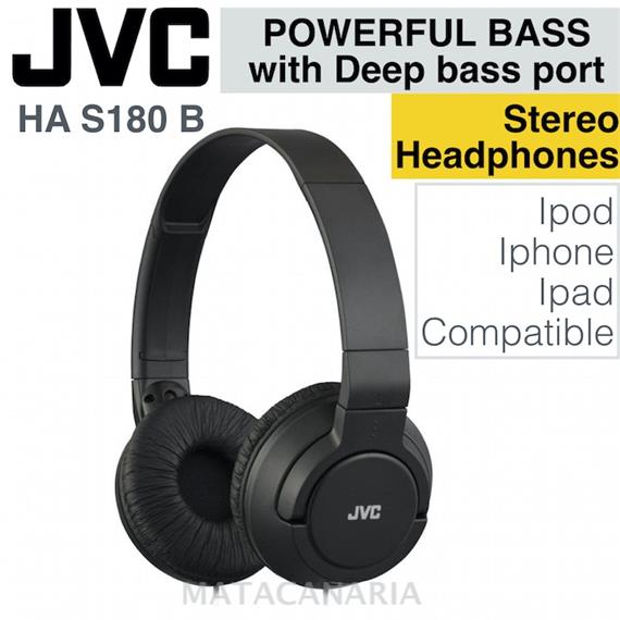 JVC HA-S180 POWERFUL BASS AURICULAR BLACK