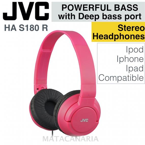 JVC HA-S180 POWERFUL BASS AURICULAR RED