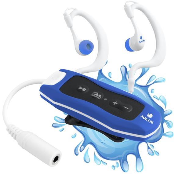 NGS SEAWEED MP3 4GB CON RADIO SUMERGIBLE AZUL