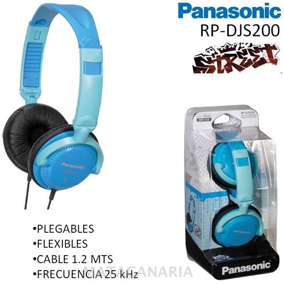 PANASONIC RP-DJS 200 E AURICULAR BLUE