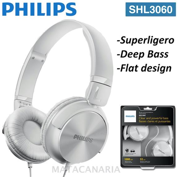 PHILIPS SHL-3060 AURICULAR WHITE