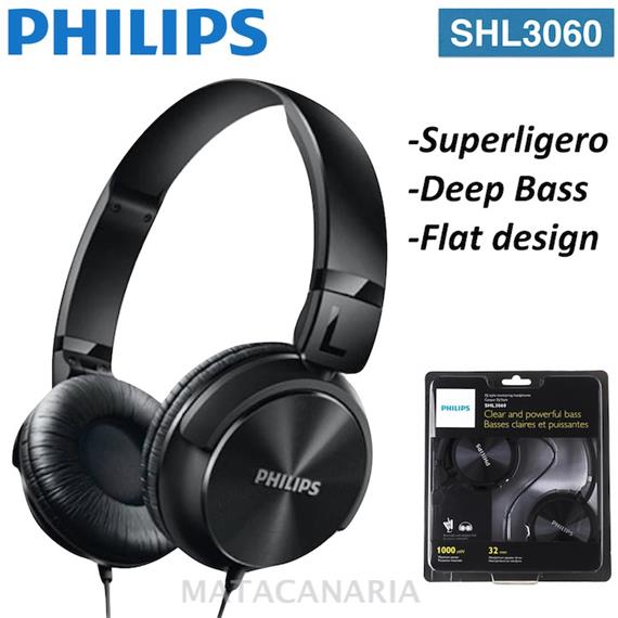 PHILIPS SHL-3060 AURICULAR BLACK