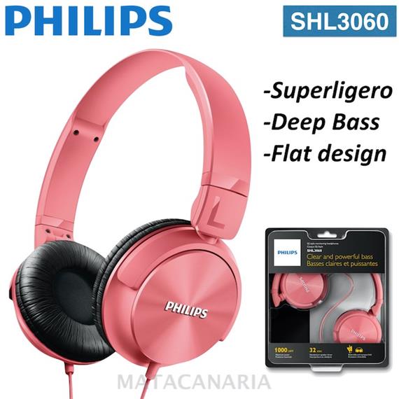 PHILIPS SHL-3060 AURICULAR PINK