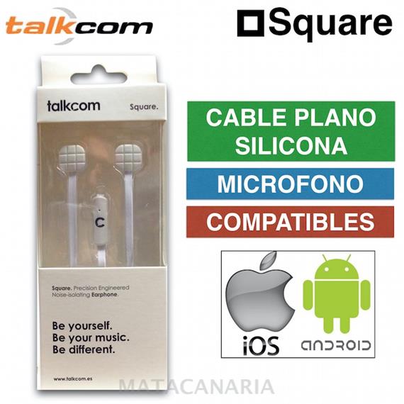 TALKCOM 25 SQUARE AURICULAR WHITE