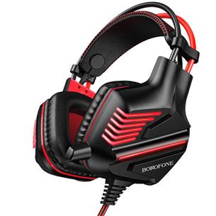 Borofone BO101 Auricular Racing Gaming 3.5mm y USB Rojo