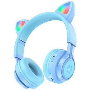 Hoco W39 Auricular Cat Ear para Niños Azul