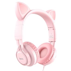 Hoco W36 Auricular con Micro Cat Ear Rosa