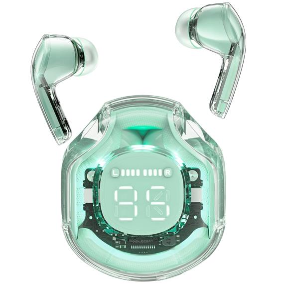 Acefast T8 Crystal Auricular Bluetooth Verde Mint