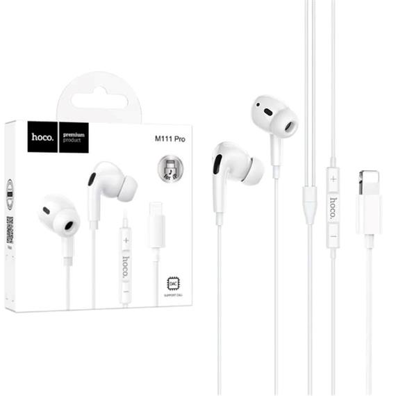 Hoco M111 Pro Auricular Lightning para iPhone Blanco