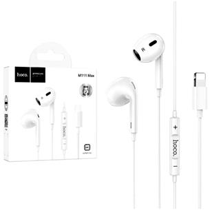 Hoco M111 Max Auricular Lightning para iPhone Blanco