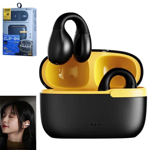 Remax W11 Auricular Bluetooth Open Ear con Clip Negro