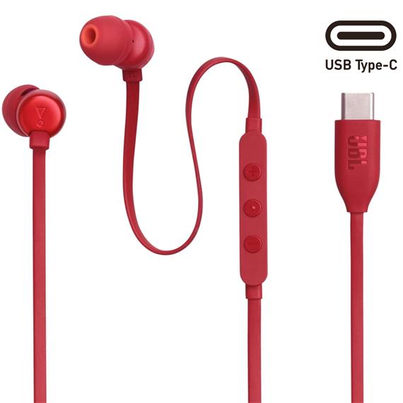 Jbl Tune 310 Auricular USB-C Rojo