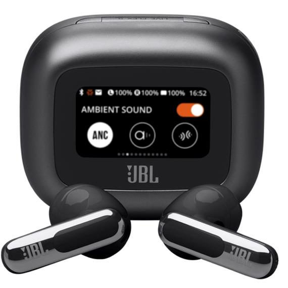 JBL Live Flex 3 Auricular Bluetooth con Cancelación de Ruido y pantalla Negro