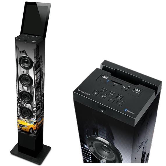 MUSE M-1200NY TORRE BLUETOOTH / USB / SD / RADIO / SUBWOFER / 100W