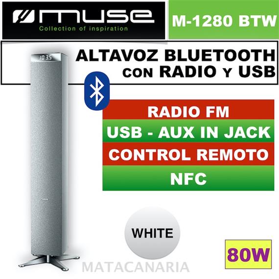 MUSE M-1280BTW ALTAVOZ BLUETOOTH