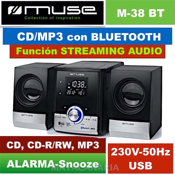 MUSE M-38BT MICROSISTEMA CD MP3