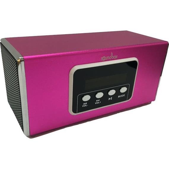 SOUND BOX AF-07 ALTAVOZ MP3 USB/MICRO SD ROSA