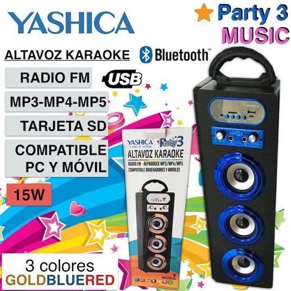 YASHICA PARTY 3 07 ALTAVOZ BLUETOOTH BLUE